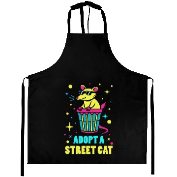 Discover Adopt A Street Cat Possum Opossum 80s Style Aprons