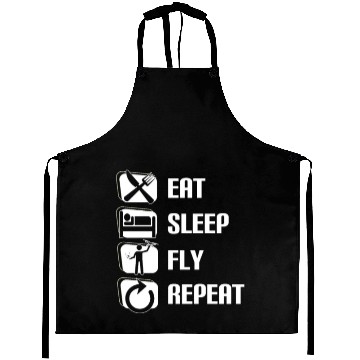 Discover Quadcopter Eat Sleep Fly Repeat Funny Drone Pilot Aprons