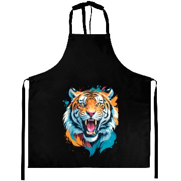 Discover Colorful Tiger Face Aprons