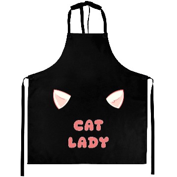Discover Cute Cat Lady Aprons with Kitty Ears for Cat Lover