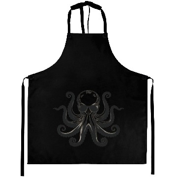 Discover Minimalism Cool Octopus with Sunglasses Aprons