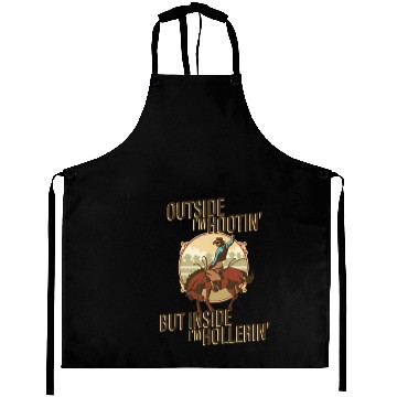 Discover Cowboy Hootin' & Hollerin Aprons