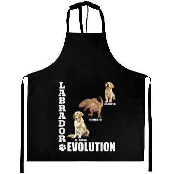 Discover Labrador Lover LABRADOR EVOLUTION Funny Labrador Aprons