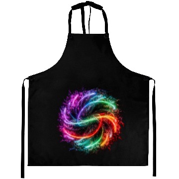 Discover Neon color ai particles Aprons