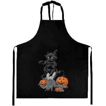 Discover Witchy Black Cat Aprons