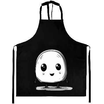 Discover Little Cute Marshmallow Tofu Thing Aprons