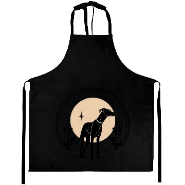 Discover Greyhound Tarot Card Greyhound Celestial Dog Aprons