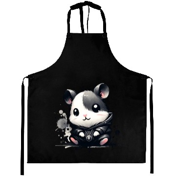 Discover Charcoal Hip Hop Hamster Aprons