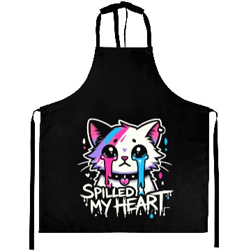 Discover Gothic Emo Cat Design For Cat Lovers And Aprons