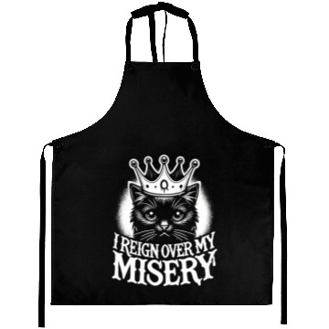 Discover Gothic Emo Cat Design For Cat Lovers And Aprons