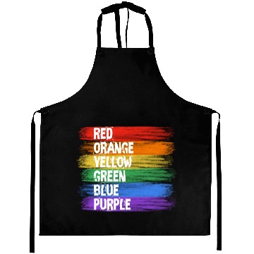 Discover red orange yellow green blue purple colored brush Aprons