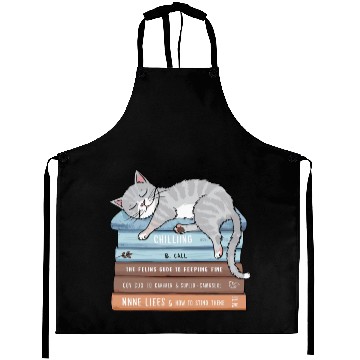 Discover How to Chill Like a Cat Classic Aprons