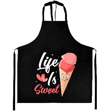 Discover Life Is Sweet Cone Scoop Ice Cream Aprons