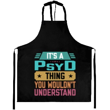 Discover PsyD Graduate Funny Psychology Doctor Aprons