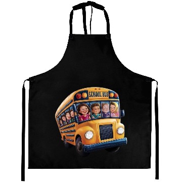Discover School Bus Adventures Aprons