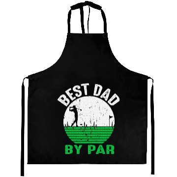 Discover Best Dad By Par Father's Day Golfing Golf Tees Dad Aprons