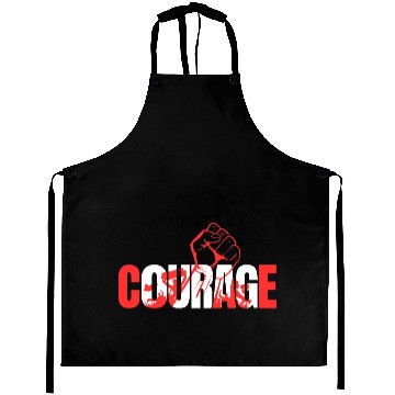 Discover Courage-Typography Design Aprons