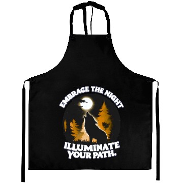 Discover Embrace the Night Illuminate Your Path Aprons