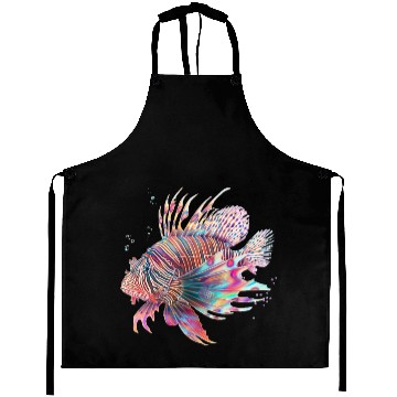 Discover Neon Lion Fish Aprons