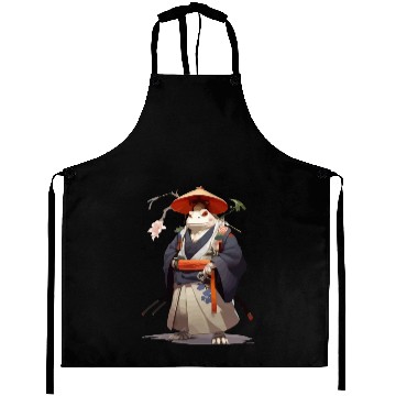 Discover Anime Samurai Frog Aprons