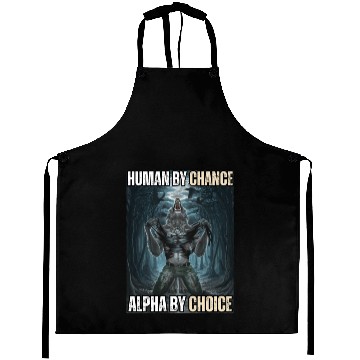 Discover Human By Chance Alpha By Choice Alpha Wolf Meme Aprons