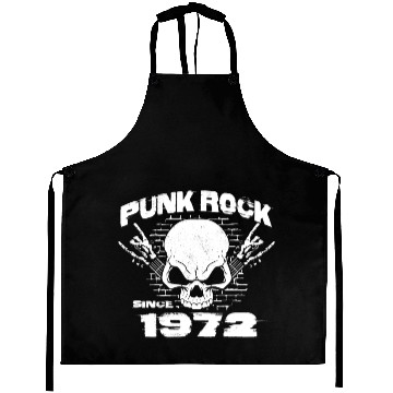 Discover Punk Rock Since 1972 - Skull Rock Hands 52nd Aprons