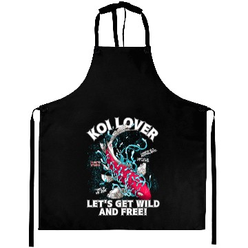 Discover Red Koi elegant animal Aprons