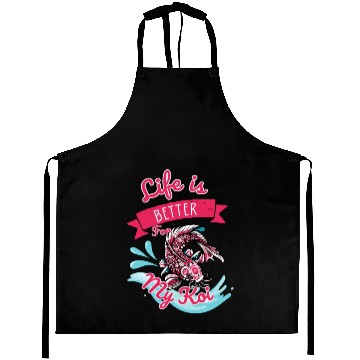 Discover Koi fish swim gracefully Aprons