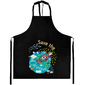 Discover Save Ocean Turtle Aprons