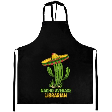 Discover Nacho Average Librarian Aprons