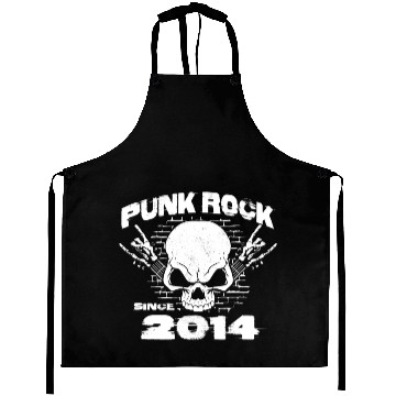 Discover Punk Rock Since 2014 - Skull Rock Hands 10th Aprons