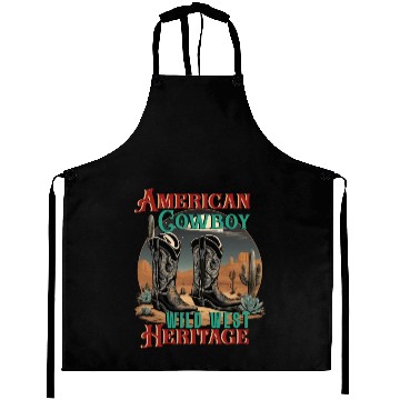 Discover American Cowboy boots Texas West Wild Heritage Aprons