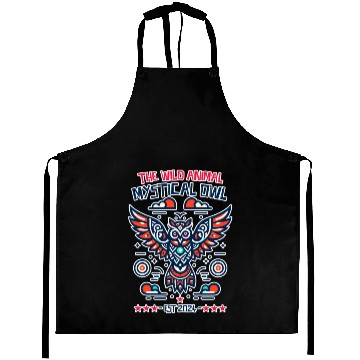 Discover supernatural mystical owl Aprons