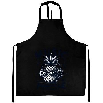Discover Pineapple Jam Session Grooves Aprons