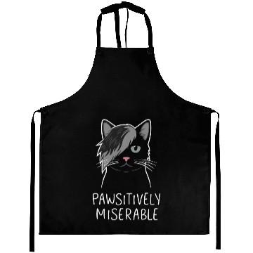 Discover Gothic Emo Cat Design For Cat Lovers And Aprons