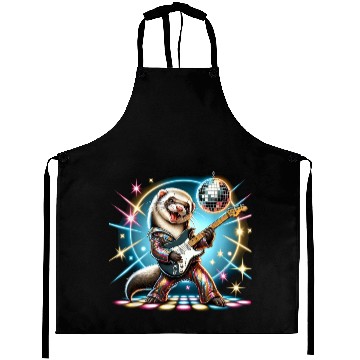 Discover Disco Ball Guitar Ferret Aprons