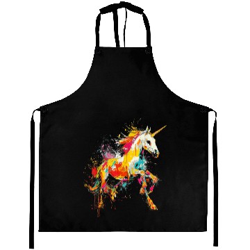 Discover Unicorn Rainbow Animal Zoo Aprons