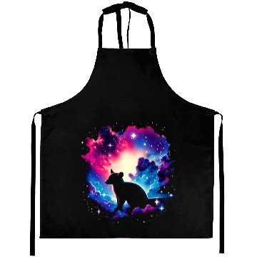 Discover Cool Kinkajou Galaxy Space Art Aprons