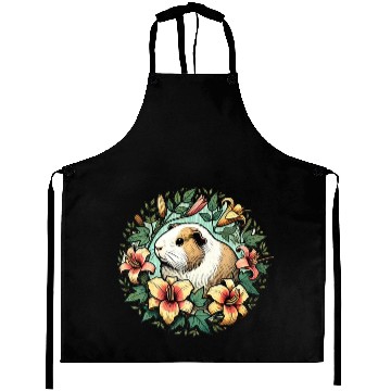 Discover Guinea pig illustration Premium Aprons