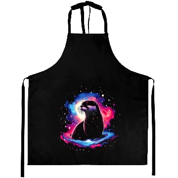 Discover Cool Galaxy Graphic Space Art Aprons