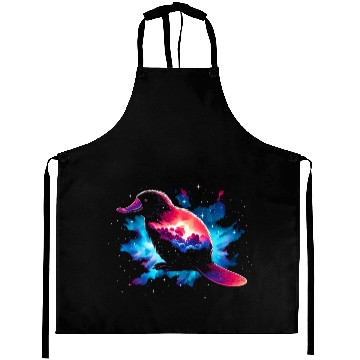 Discover Cool Platypus Galaxy Space Art Aprons