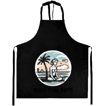 Discover Beach Yoga, Baby! Aprons
