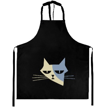 Discover Cat portrait - Catastrophic face no.1 Aprons