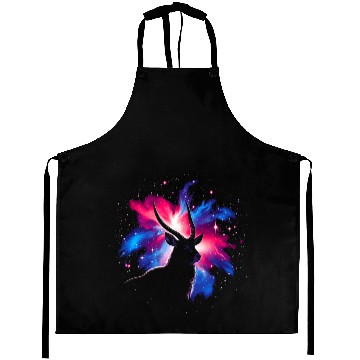 Discover Cool Waterbuck Galaxy Space Art Aprons