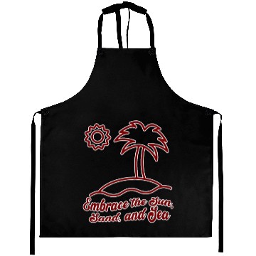 Discover Embrace the Sun, Sand, and Sea Aprons
