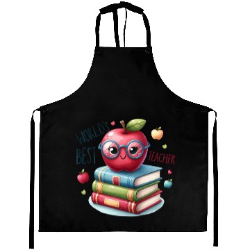 Discover Worlds Best Teacher Apple And Books For Teacher Aprons