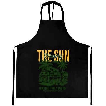 Discover Chasing the Sun Riding the Waves Outdoor Wear Aprons