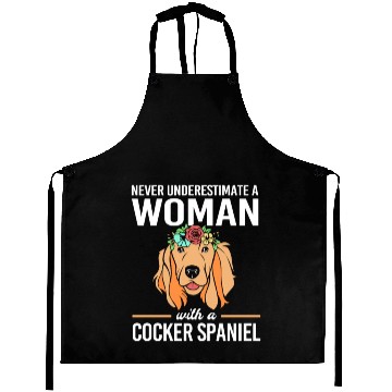 Discover Cute Dog Lover Cocker Spaniel Mom Aprons