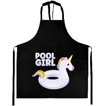 Discover Pool Girl Unicorn Floatie Swimming Pool Aprons