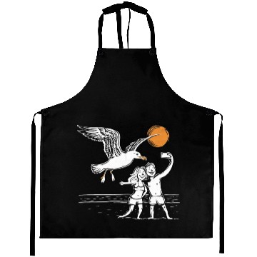 Discover Seagull Surprise: The Ultimate Beach Photobomb Aprons